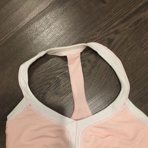 Pink lululemon sports bra